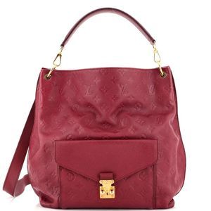 Louis Vuitton Metis Hobo Monogram Empreinte Leather Red